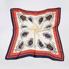 Silk Like Scarf Bandana Square Silk Like Hair Scarves And Wraps