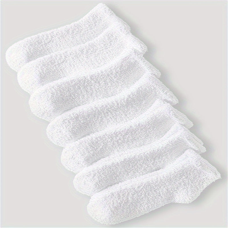 7 Pairs Fuzzy Socks Comfy Warm Floor Stockings