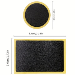 12pcs Tire Repair Patches Glue Adhesive Quick Drying Bicycle Tyre Patch