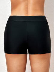 Solid High Waist Bikini Bottoms High Rise Stretchy Slim Fit Casual Beachwear