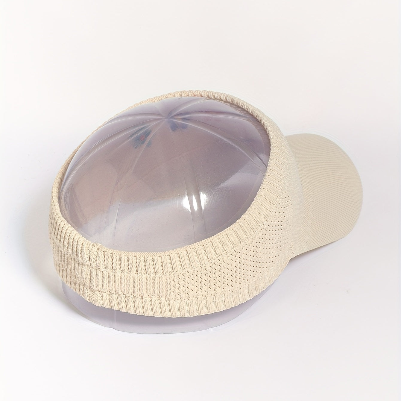 Flower Embroidery Visor Hat Mesh Knitted Sun Hat Baseball Cap For Women
