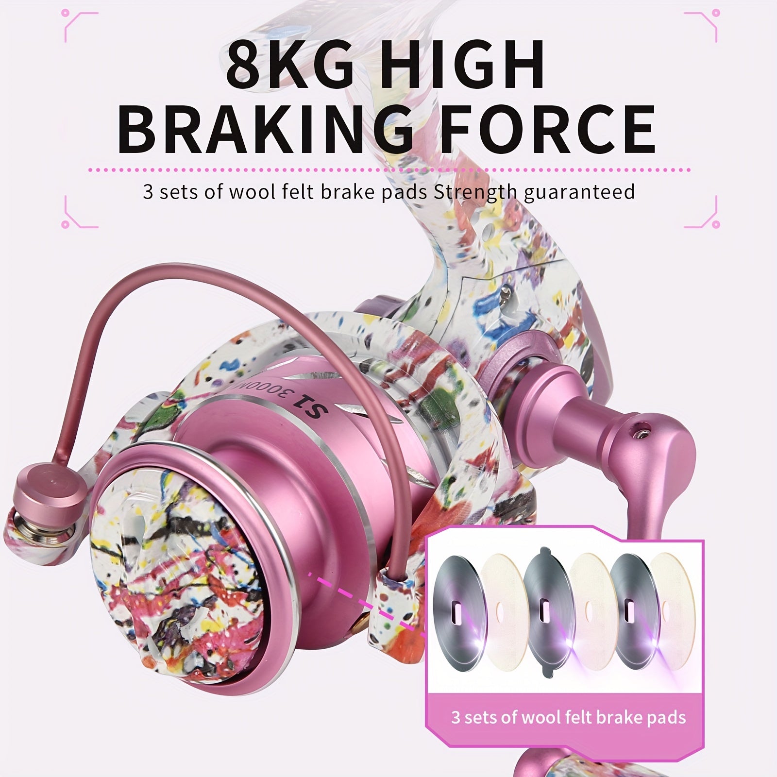 HAUT TON GRAFFITI S1 1500S 3000M 4000L Spinning Fishing Reel