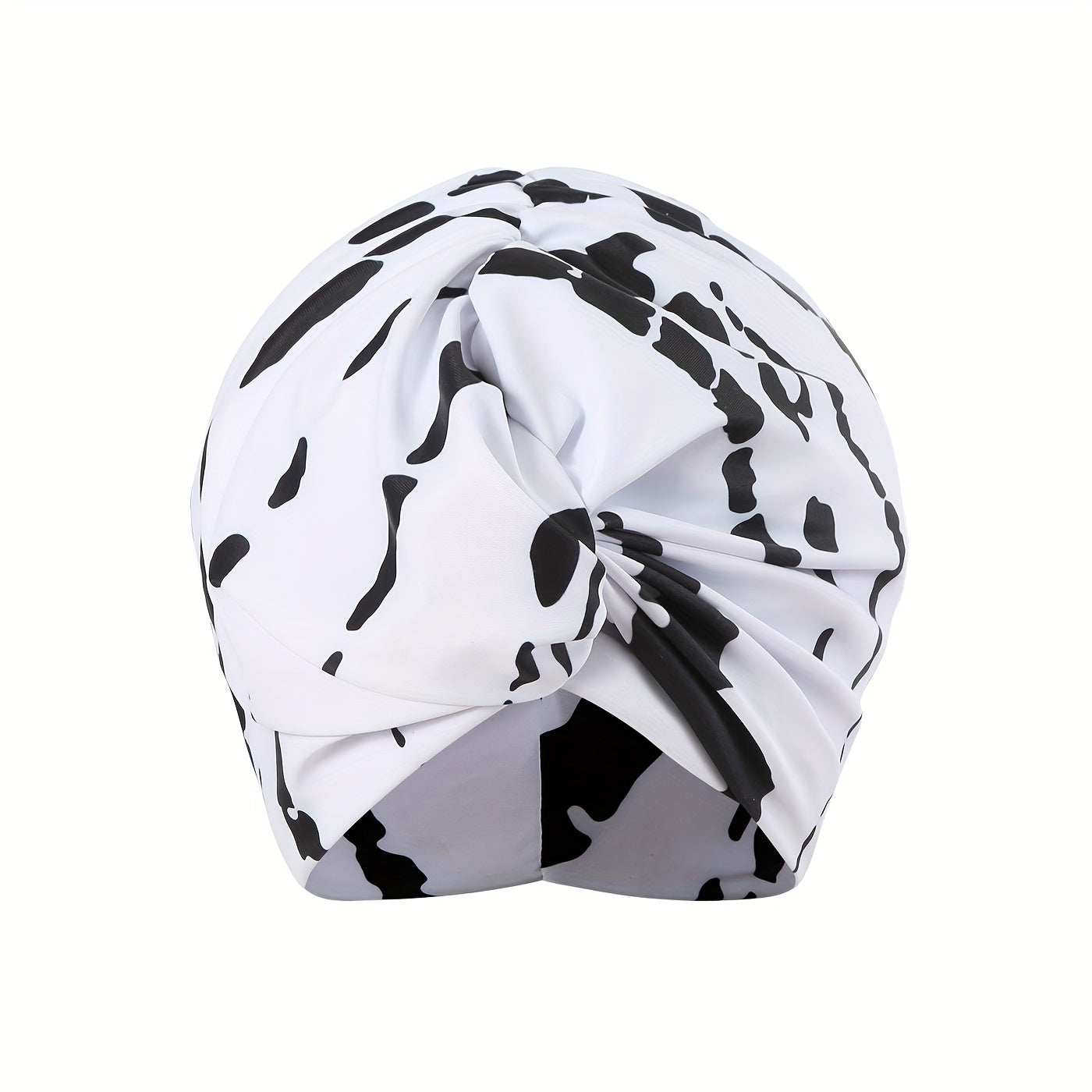 Print Ruched Swimming Hat & Water Sports Cap Women's Swimwear