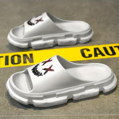 Men's Non Slip Platform Slides Soft Sole Cloud Slides for Indoor Outdoor