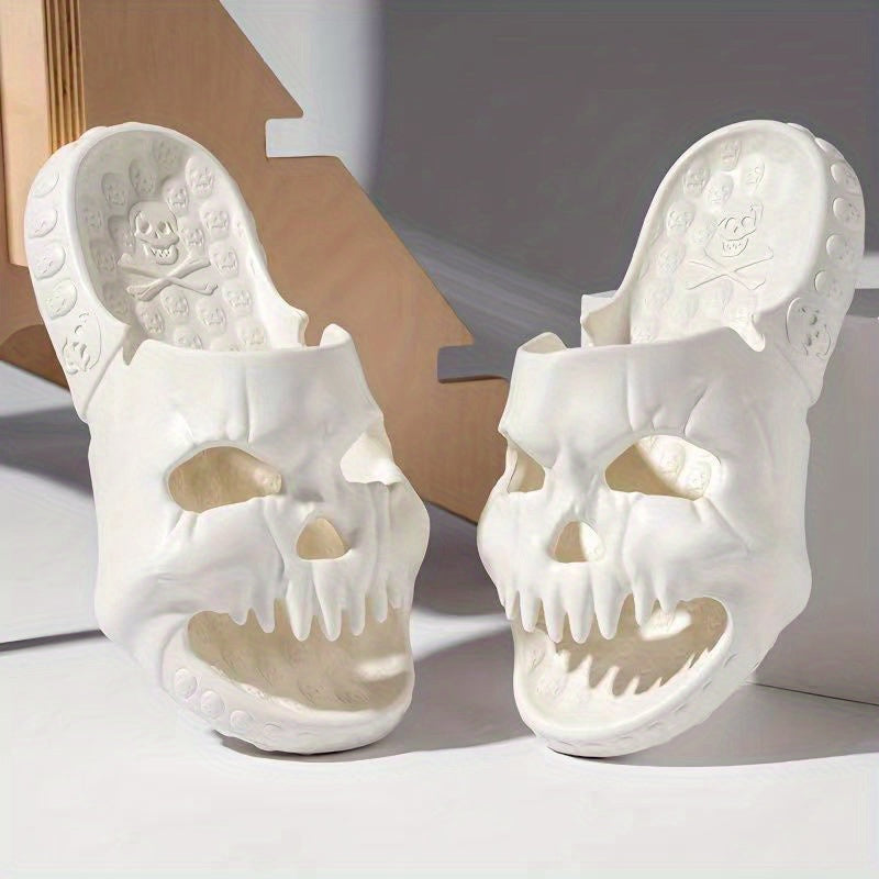 Men's Skull Slides Quick Drying Non Slip Indoor/Outdoor Summer