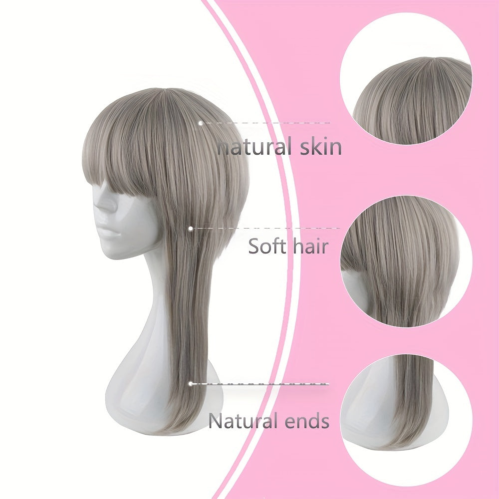 Anime Characters Short Wig With Bangs for Parties