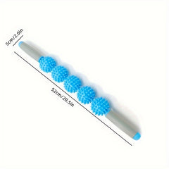3 5 Wheels Yoga Fascia Stick Fitness Massage Roller for Muscle Relaxation