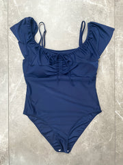 Ruffle Trim One Piece Swimsuit