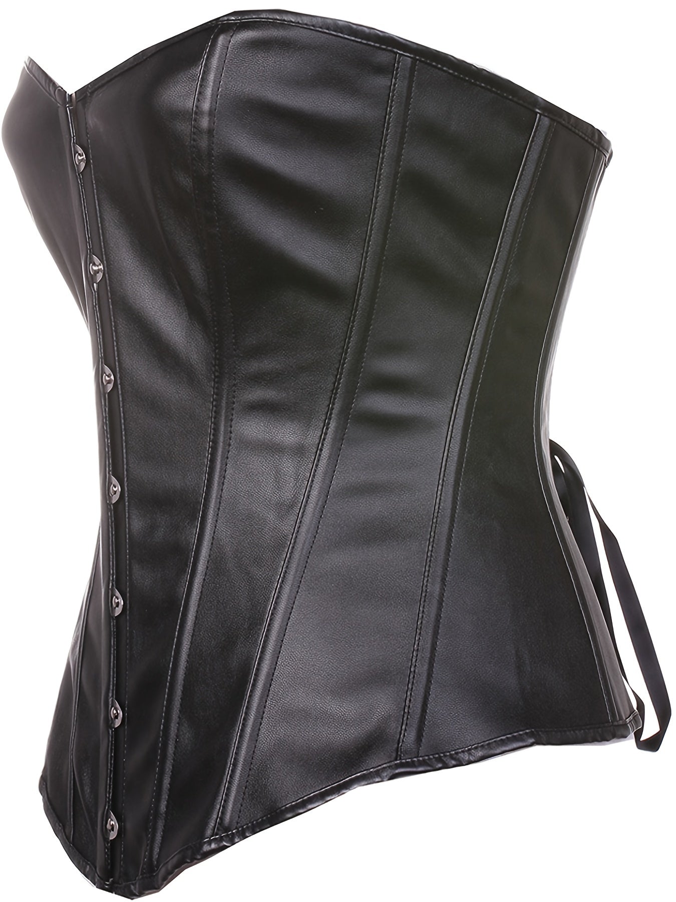 Strapless Corset Bustier Lace Up Body Shaper Lingerie