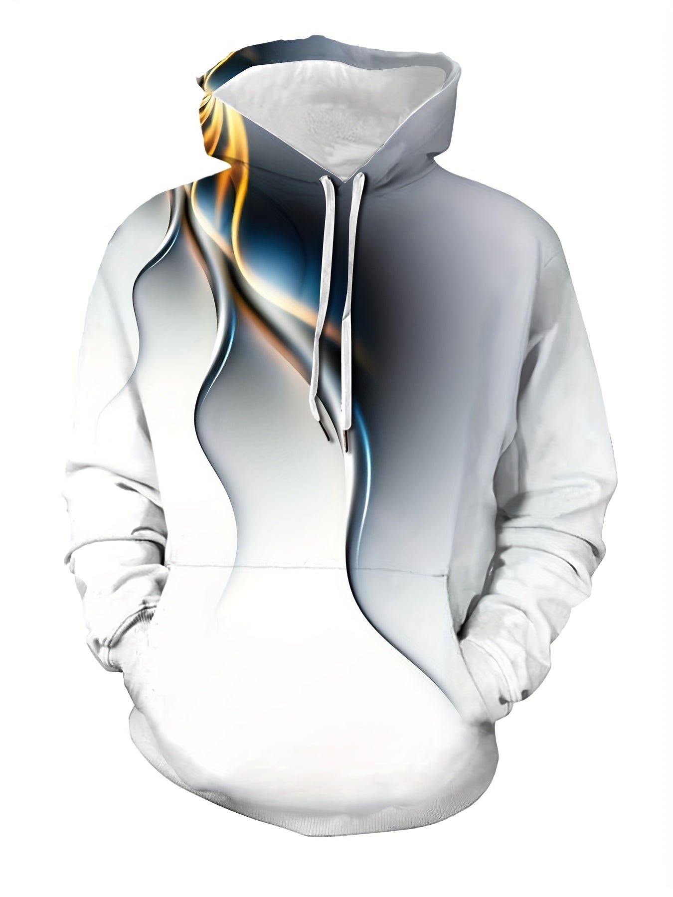 Colorful Light Print Hoodies For Men Graphic Hoodie