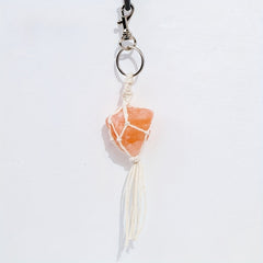 4pcs Amethyst Raw Stone Key Chain Pendant