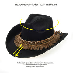Autumn Winter British Style Womens Jazz Woolen Hat Big Brim Classic Woolen Hat