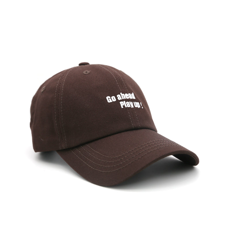 Vintage Embroidery Letters Baseball Cap Adjustable Casual Style Man Unisex Hat