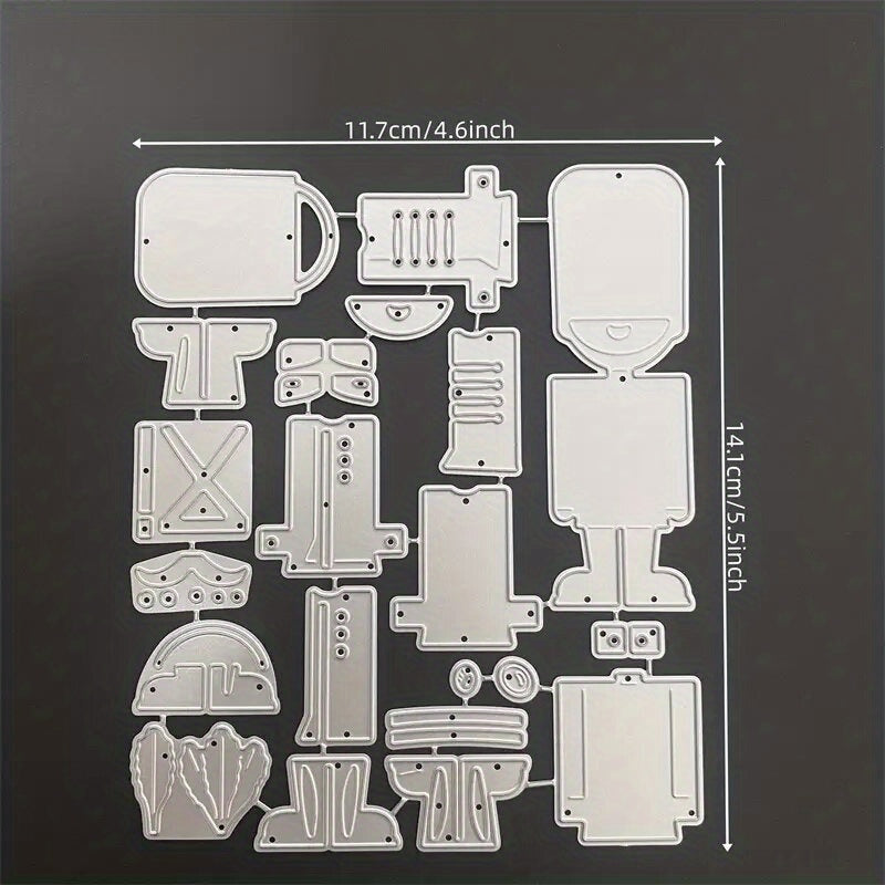 Christmas Santa Snowman House Metal Cutting Dies DIY Greeting Card Scrapbooking