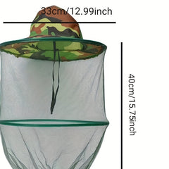Outdoor Anti-mosquito Hat Men's Face Cover Fishing Sun Hat