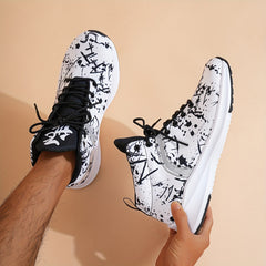 Men's Lightweight Lace Up Sneakers Sports Shoes