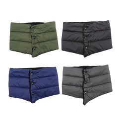 Winter Warm Fleece Scarf Button Down Cotton Protection Neck Gaiter
