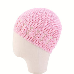 Children's Mesh Hat Hand Knitted Cotton Line Hat