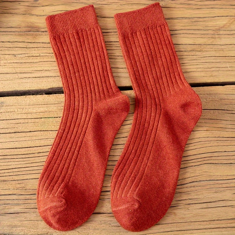 10 Pairs Boy's Crew Socks Breathable Comfy Casual Style Unisex Socks