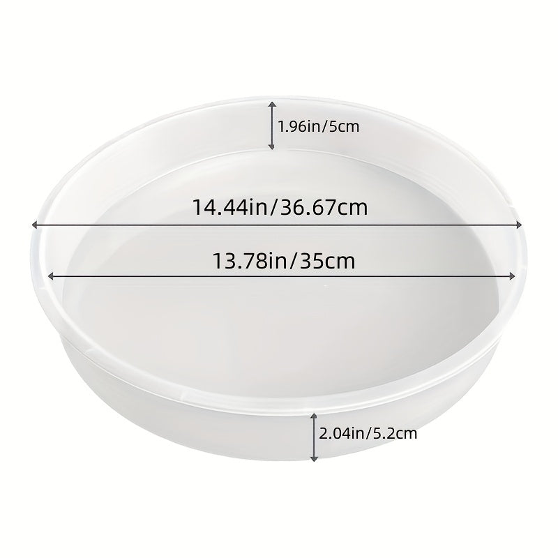 XL Silicone Tray Mold for DIY Resin Casting Clock & Floral Preservation