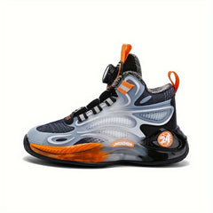 Boy's Chunky Shoes with Rotating Buckle Soft Sole Sneakers