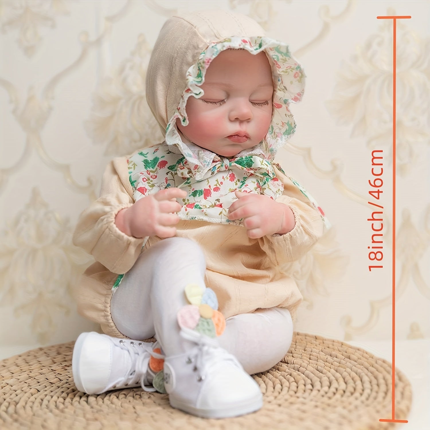 18" Reborn Baby Doll Soft Body Realistic Newborn Baby Doll Gift