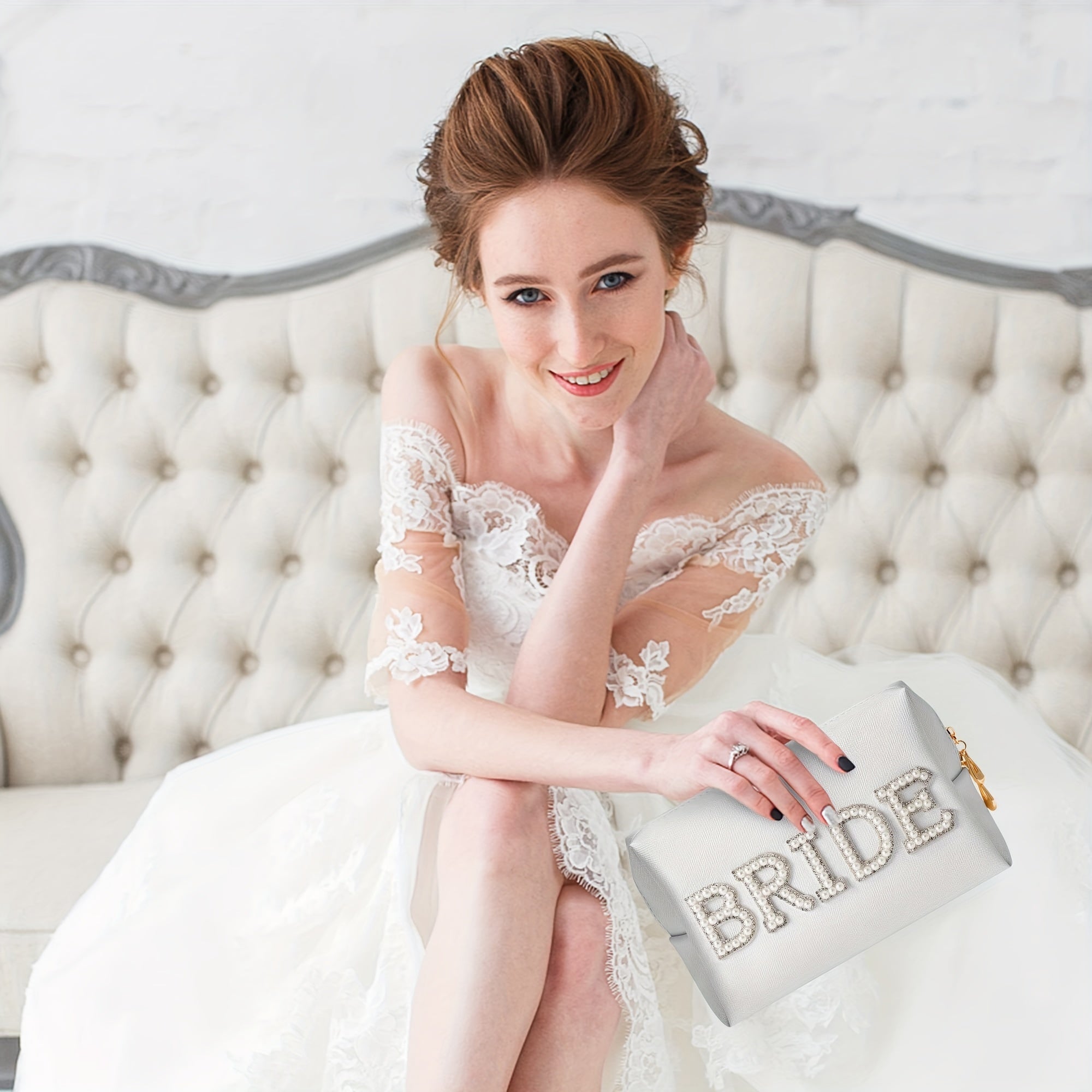 Bride Patch Makeup Bag Waterproof Organizer