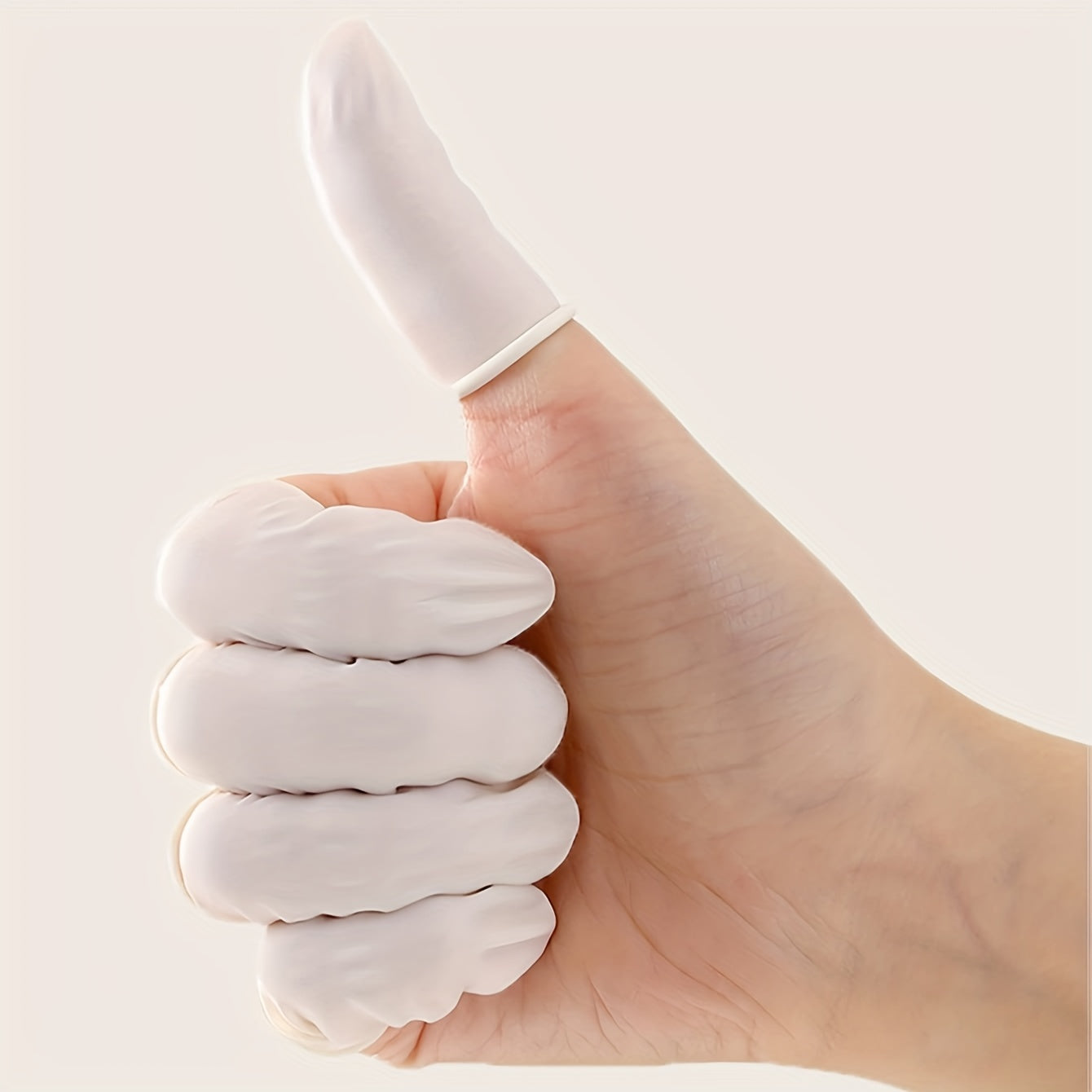 100pcs Embroidered Anti-Slip Fingernail Sleeve Protective Wear-Resistant