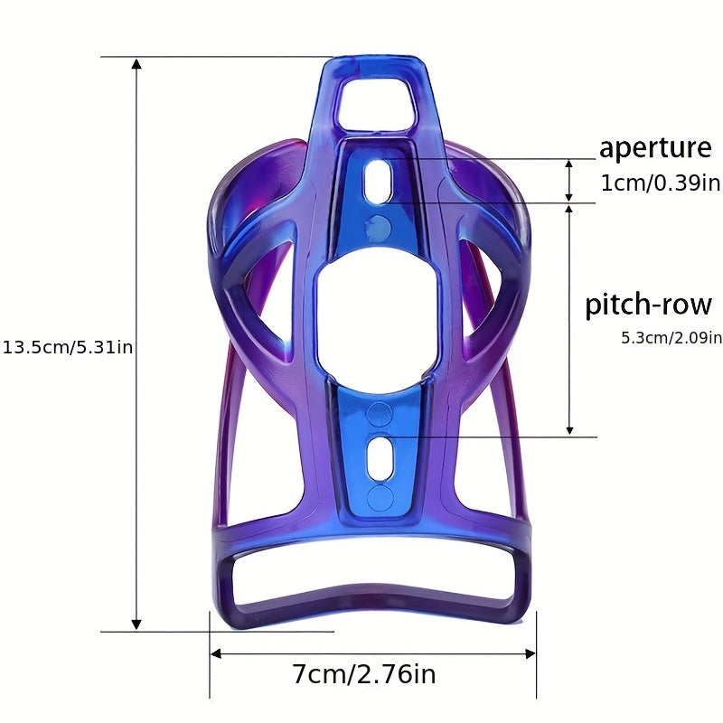 Colorful Gradient Bike Bottle Holder Easy Install for Outdoor Riding