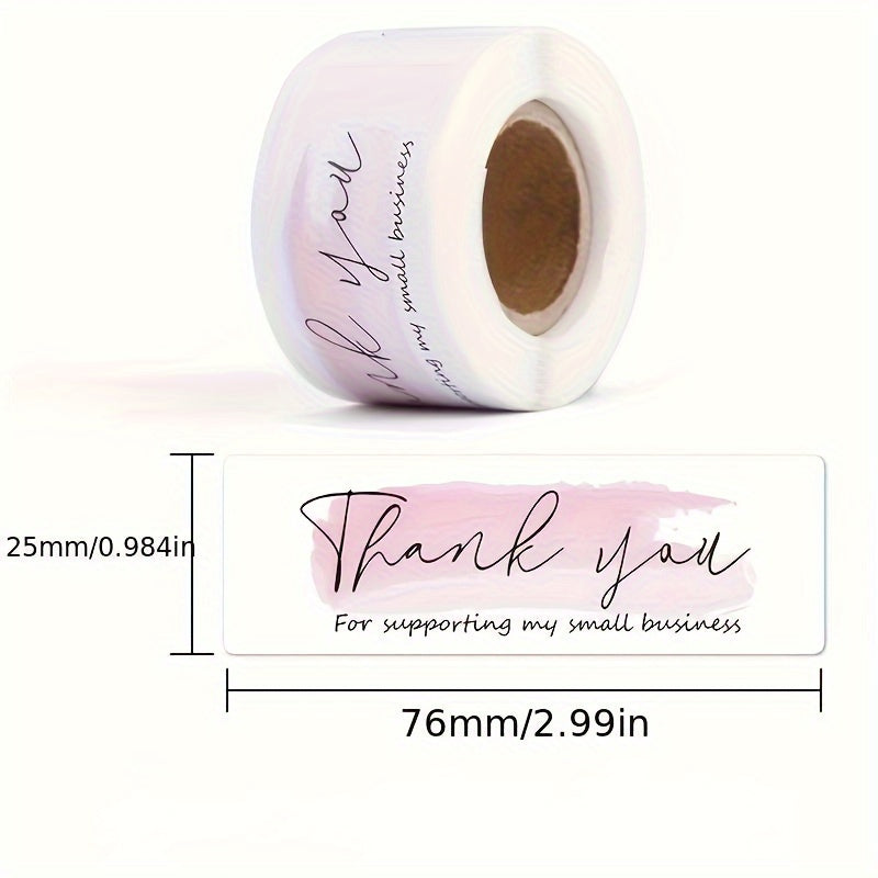 English Thank You Stickers Label Packaging Sealing Stickers Printing Label Stick