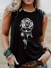 Floral Print Tank Top Sleeveless Summer Tank