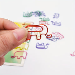 36pcs 60pcs Elephant Paper Clips for School and Office