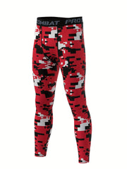Men's Camo Compression Pants Quick Drying Leggings