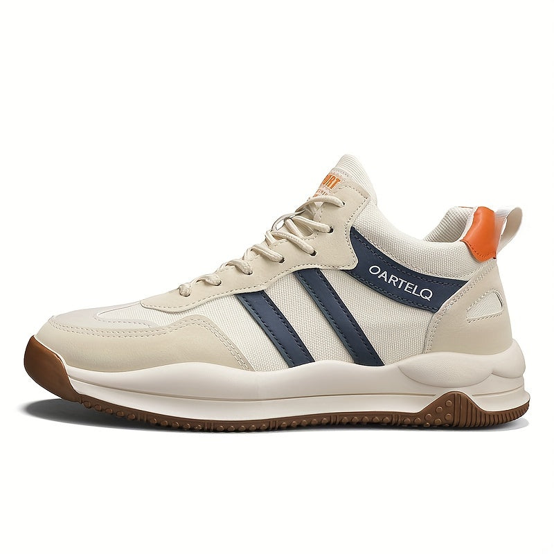 Men's Striped Lace up Running Shoes Outdoor Sneakers