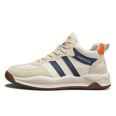 Men's Striped Lace up Running Shoes Outdoor Sneakers