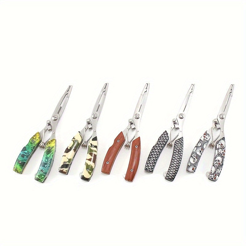 Stainless Steel Fishing Pliers Line Scissors Hook Remover