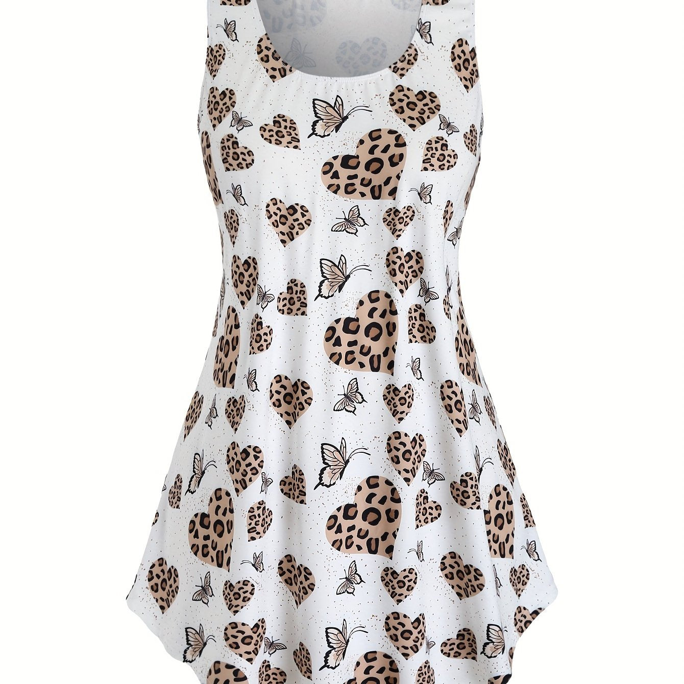 Y2K Nightdress Tie Dye & Butterfly Print Round Neck