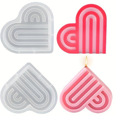 Heart Door Candle Mold DIY Heart Coaster Arch Decoration Silicone Mold