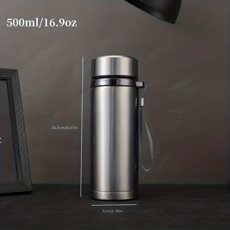 500ml Stainless Steel Insulated Water Bottle for Hot and Cold Beverages