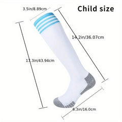 Non Slip Knee High Soccer Socks Thickened Sweat Absorbing Sport Socks