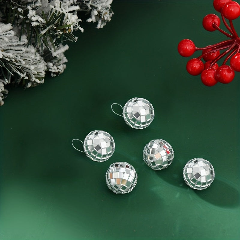 24pcs Disco Ball Mirror Ball Hanging for Party Christmas Tree