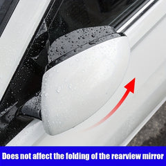 2pcs Carbon Fiber Rearview Mirrors Rain Eyebrow Blind Spot Mirror Refle