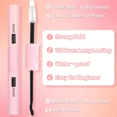 200pcs DIY Lash Extension Kit for Professional Looking Lashes