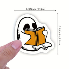 500pcs Halloween Ghost Stickers Roll Vinyl Ghost Stickers For Laptop