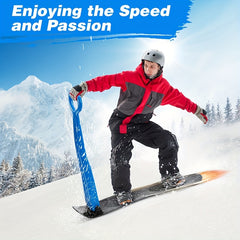 Foldable Snowboard Snow Sled Skiing Board Outdoor Ski Training