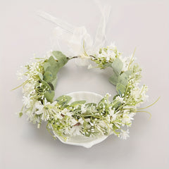 Kids' Simulated Rose Wreath Hair Accessories Set