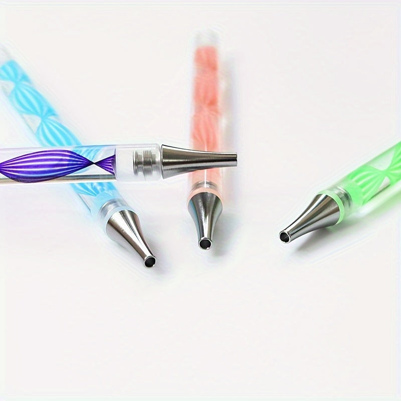 5D Resin Point Drill Pen Set Diamond Painting Embroidery Craft Nail Art Tools