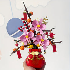 Persimmon Ruyi Eternal Flower Potted Plant DIY Toy