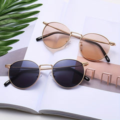 Round Polarized Sunglasses Vintage UV Protection