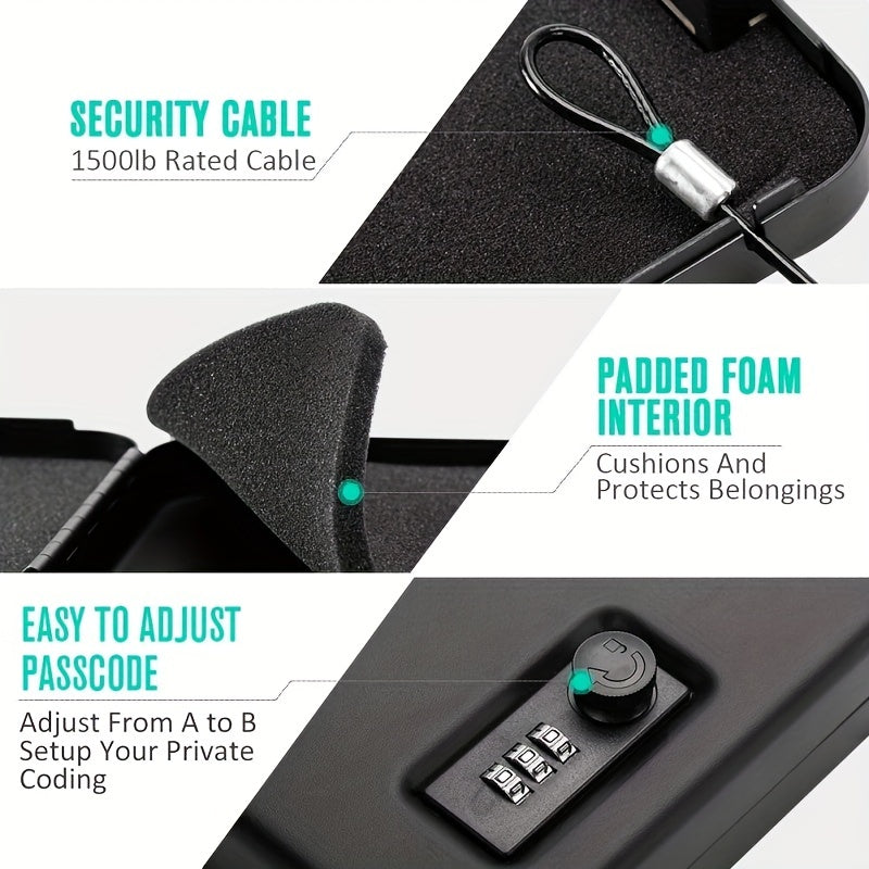 Tactical Accessory Safe Car Mount with Combination Lock